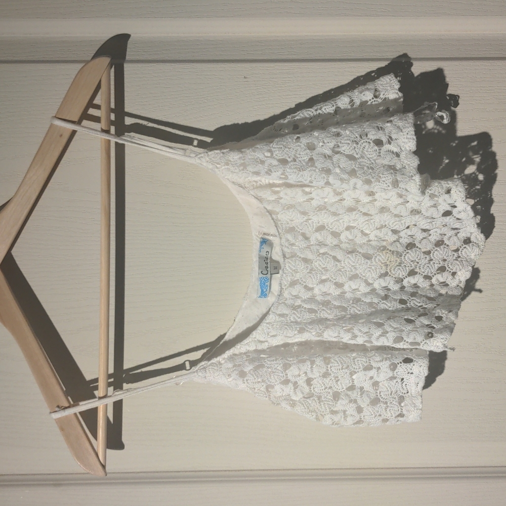 Cecico - lacy camisole crop top